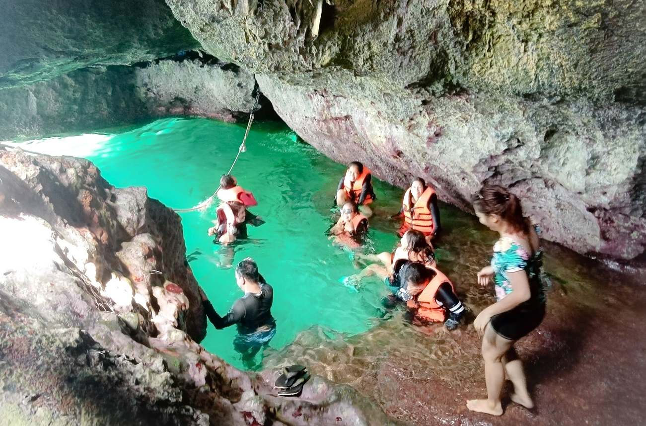 Crystal Cove walk-through sea cave