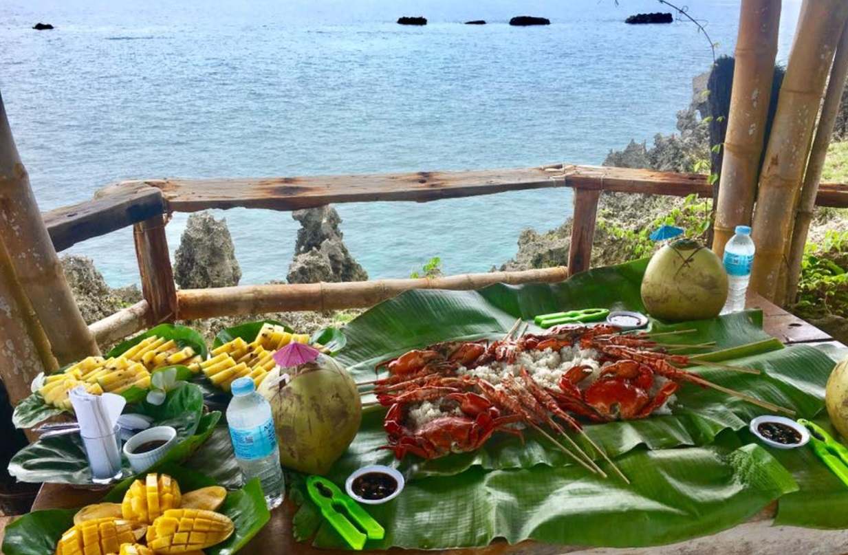 Delicious food at Crystal Cove Island